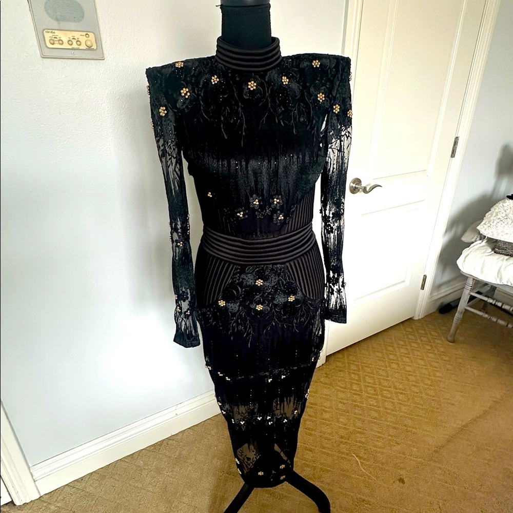 Zhivago L'artiste Embellished Midi Dress